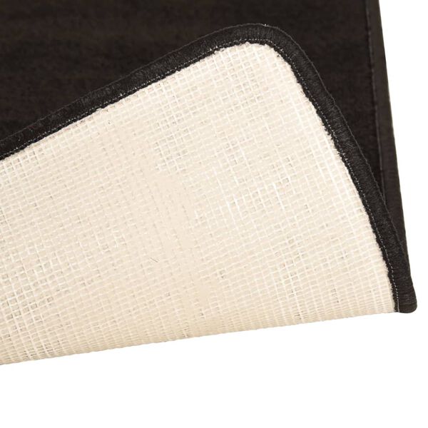 vidaXL Makuuhuoneen matot Shaggy korkea nukka 3 kpl musta