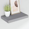 vidaXL Kelluvat sein&auml;hyllyt 2 kpl harmaa 40x23x3,8 cm MDF