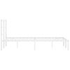 vidaXL Metallinen s&auml;ngynrunko p&auml;&auml;dyll&auml; valkoinen 120x190 cm