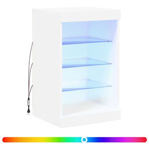 vidaXL Senkki LED-valoilla valkoinen 41x37x67 cm