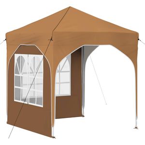 vidaXL Pop-up Juhlateltta 192 x 192 x 245 cm Beige