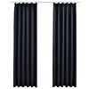 vidaXL Pimennysverhot koukuilla 2 kpl antrasiitti 140x245 cm