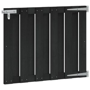 vidaXL Puutarhaportti 100 x 80 cm WPC ja alumiini Musta