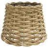 vidaXL Kattovalaisimen varjostin ruskea &Oslash;20x15 cm paju