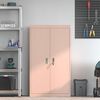 vidaXL S&auml;ilytyskaappi 2 pcs Pinkki 80 x 40 x 140 cm Ter&auml;s