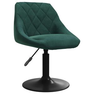 vidaXL Baarituoli tummanvihre&auml; sametti