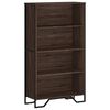 vidaXL Kirjahylly ruskea tammi 80x31x137,5 cm tekninen puu