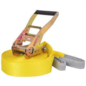 vidaXL Slackline/tasapainoliina 15m x 50mm 150 kg Keltainen