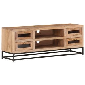 vidaXL TV-taso 110x30x40 cm t&auml;ysi akaasiapuu