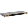 vidaXL Kelluvat sein&auml;hyllyt 4 kpl harmaa 60x23,5x3,8 cm MDF