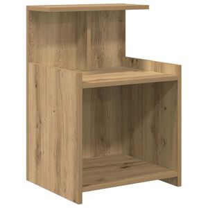 vidaXL Y&ouml;p&ouml;yt&auml;kaappi Artisan tammi 40 x 35 x 60 cm Tekninen puu