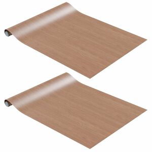vidaXL Itseliimautuvat huonekalukalvot 2 kpl vaalea tammi 500x90cm PVC