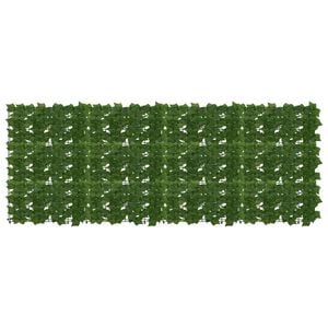 vidaXL Parvekkeensuoja lehdill&auml; Vihre&auml; 200 x 75 cm