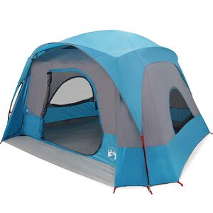 vidaXL Perheteltta m&ouml;kki 6 henkil&ouml;lle sininen vedenpit&auml;v&auml;