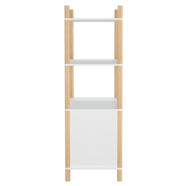 vidaXL Kaappi valkoinen 80x40x121 cm tekninen puu