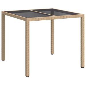 vidaXL Puutarhap&ouml;yt&auml; Beige 90 x 90 x 75 cm polyrottinki