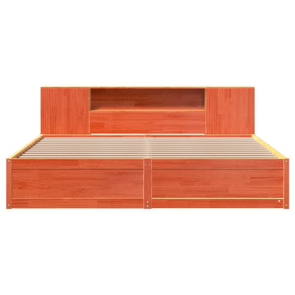 vidaXL S&auml;ngynrunko ilman patjaa vahanruskea 180x200 cm t&auml;ysi m&auml;nty