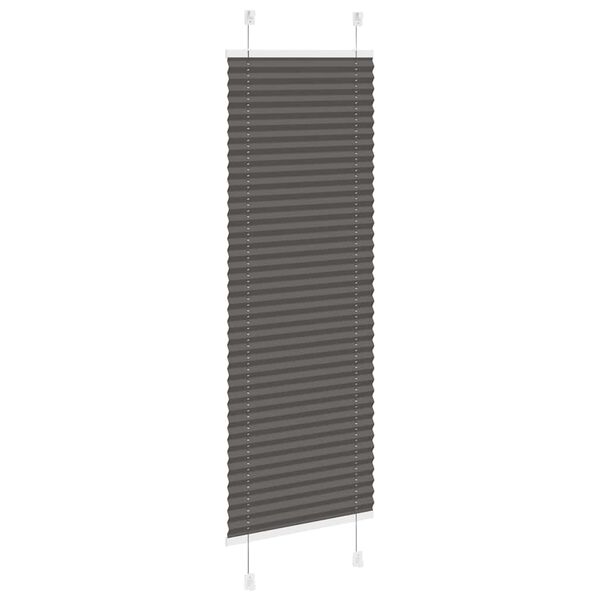 vidaXL laskostettu blind Musta 50x150 cm Kankaan leveys 49,4 cm
