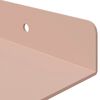 vidaXL Kelluva hylly 2 pcs Pinkki 60 x 18 x 2,5 cm Ter&auml;s