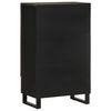 vidaXL Kaappi musta 60x33x100 cm t&auml;ysi mangopuu
