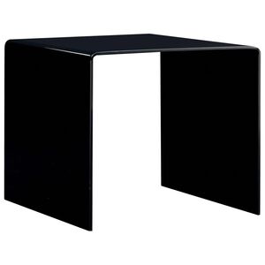 vidaXL Sohvap&ouml;yt&auml; musta 50x50x45 cm karkaistu lasi