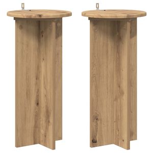 vidaXL Kasviteline 2 pcs Artisaanitammi 29,5 x 29,5 x 60 cm