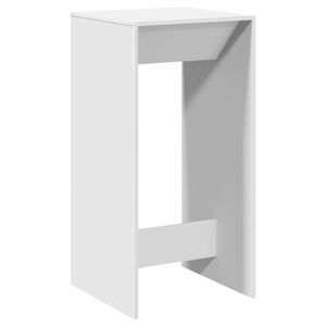 vidaXL Baarip&ouml;yt&auml; valkoinen 51x50x103,5 cm tekninen puu