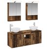 vidaXL Kylpyhuoneen kaappisetti 5 pcs Vanha puu 50 x 14,5 x 70 cm