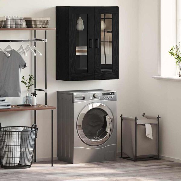 vidaXL Sivup&ouml;yt&auml; Musta tammi. 69,5 x 34 x 90 cm Tekninen puu