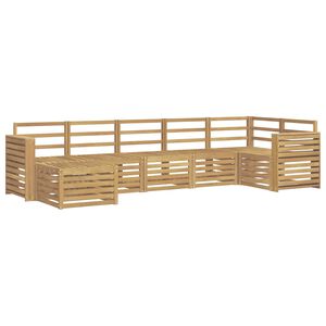 vidaXL Ulkosohvakokoelma 7 pcs valkoinen
