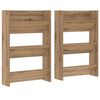 vidaXL Kenk&auml;kaappi 2 kpl 60 x 18 x 90 cm Tekninen puu Artisan tammi