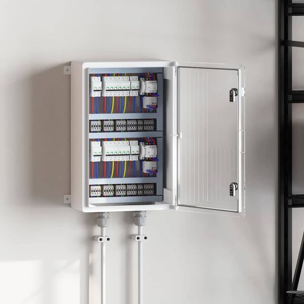 vidaXL Ohjauskabinetti Harmaa 40 x 20 x 60 cm ABS-muovi