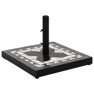 vidaXL Aurinkovarjon jalka mustavalkoinen neli&ouml; 12 kg