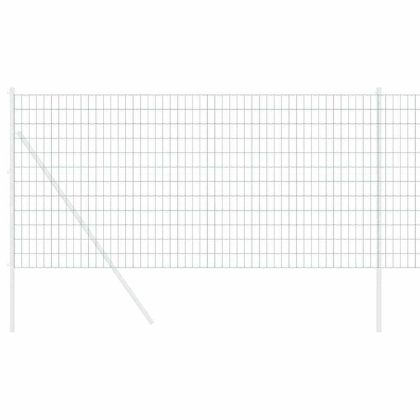 vidaXL Euroaita Vihreä 0,4 x 10 m PVC-pintainen rauta