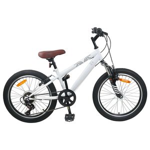 vidaXL Kids Mountain Bike 20 Tuumaa 6-Speed 5-8 vuotta Valkoinen