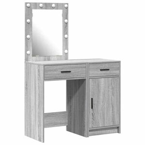 vidaXL Meikkip&ouml;yt&auml; 2 kpl Harmaa 50 x 41 x 135 cm Tekninen puu