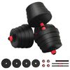 vidaXL 2-in-1 K&auml;sipainosetti 30 kg Musta ja punainen