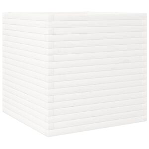 vidaXL Ulkokukkalaatikko valkoinen 70x70x68,5 cm t&auml;ysi m&auml;nty