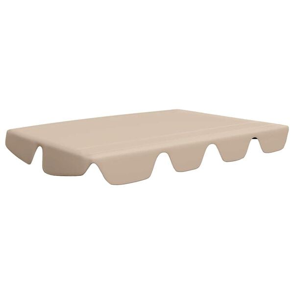 vidaXL Vaihtokatos puutarhakeinuun beige 150/130x105/70 cm