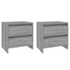 vidaXL Y&ouml;p&ouml;yd&auml;t 2 kpl harmaa Sonoma 45x34,5x44,5 cm lastulevy
