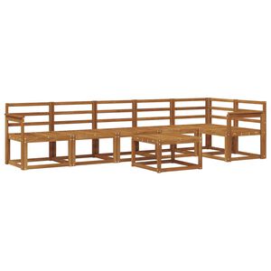 vidaXL Ulkosohvakokoelma 7 pcs Luonnollinen Tihe&auml; akasiapuu