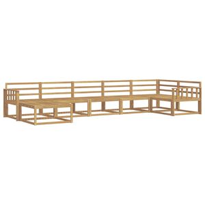 vidaXL Ulkosohvakokoelma 7 pcs valkoinen Tihe&auml; akasiapuu