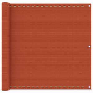 vidaXL Parvekkeen suoja oranssi 90x400 cm HDPE