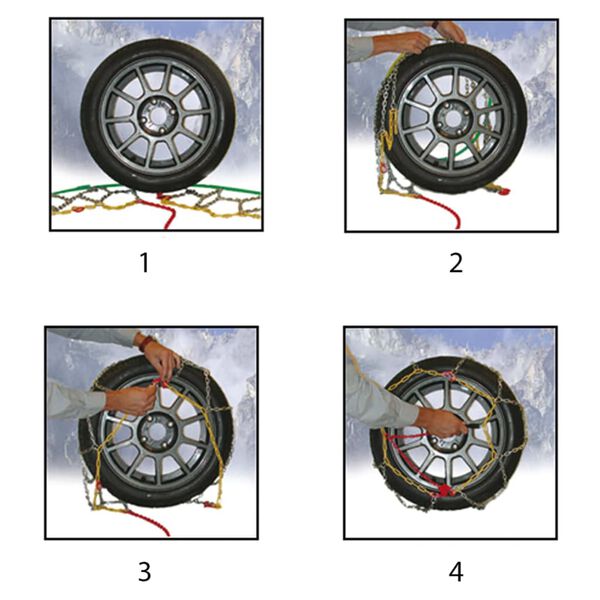 ProPlus Autonrenkaiden lumiketjut 12 mm KN120 2 kpl