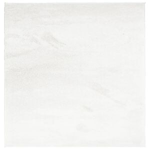 vidaXL Matto OVIEDO lyhytnukkainen kerma 120x120 cm