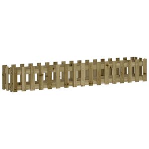 vidaXL Kukkalaatikko aitamuotoilu 200x30x30 cm kyll&auml;stetty m&auml;nty