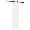 vidaXL Liukuovi ORKDAL 61 x 198,5 cm Tekninen puu Valkoinen ja musta