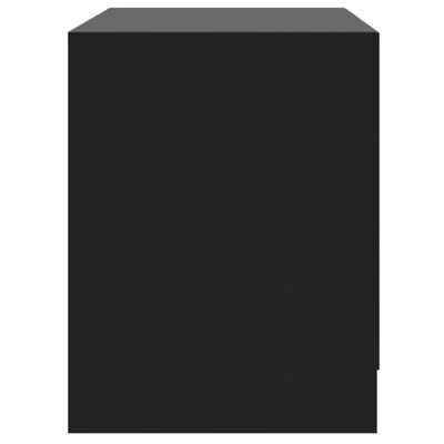 vidaXL Yöpöytä musta 45x34,5x44,5 cm lastulevy