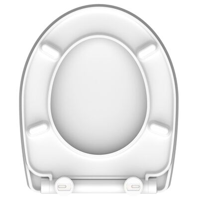SCHÜTTE Duroplast korkeakiilto WC-istuin Soft-Close CRAZY SKULL