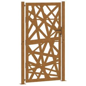 vidaXL Puutarhan portti 100x200 cm s&auml;&auml;nkest&auml;v&auml; ter&auml;s valodesign